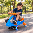 Carrinho Rolimã Zig Zag Car com Rodas LED Infantil