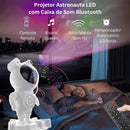Projetor Galáxia Astronauta Controle Remoto Efeito Nebulosa Estrela Rotação 360 Cabeça Magnética USB