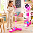 Microfone Infantil com Pedestal Karookê/ MP3