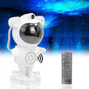 Projetor Galáxia Astronauta Controle Remoto Efeito Nebulosa Estrela Rotação 360 Cabeça Magnética USB