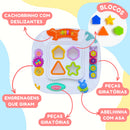 Mesinha Educativa para bebês – Mesa Sensorial de Atividades e Encaixes