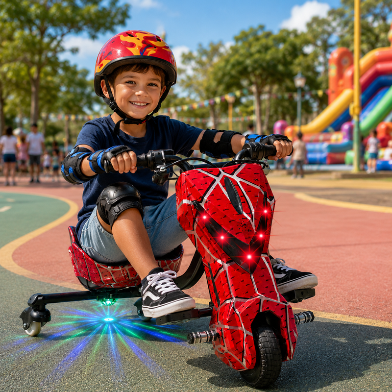 Patinete Elétrico Infantil 350W com Bluetooth, LED e Kit Proteção