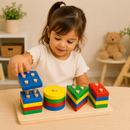 Brinquedo de Encaixe Educativo MDF