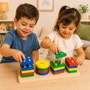 Brinquedo de Encaixe Educativo MDF