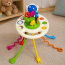 Brinquedo Sensorial Montessori com 3 Formas de Interação