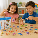 Pescaria Magnética Infantil com Até 33 Peças Educativas