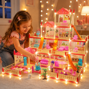 Casinha de Boneca Villa Luxury com Luzes Decorativas 2 Metros