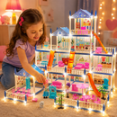 Casinha de Boneca Villa Luxury com Luzes Decorativas 2 Metros
