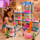 Casinha de Boneca Villa Luxury com Luzes Decorativas 2 Metros