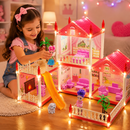 Casinha de Boneca Villa Luxury com Luzes Decorativas 2 Metros