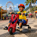 Patinete Elétrico Infantil 350W com Bluetooth, LED e Kit Proteção