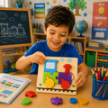 Quebra-Cabeça Tangram de Madeira 3D com Diversas Formas Educativas