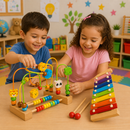 Kit Montessori Sensorial com Xilofone e Aramado para Desenvolvimento Infantil