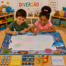 Livro de Pintura Mágica à Água Reutilizável com 30 Dias de Garantia