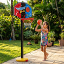 KIT BASQUETE INFANTIL COMPLETO 118CM COM BOLA E BOMBA