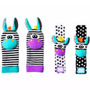 Kit Sozzy de Meias e Pulseiras com Chocalhos para Bebês
