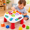 Mesinha Educativa para bebês – Mesa Sensorial de Atividades e Encaixes