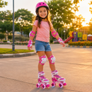 Patins Infantil LED Ajustável em 3 Tamanhos com 4 Rodas