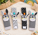 Kit Sozzy de Meias e Pulseiras com Chocalhos para Bebês