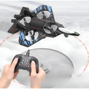 Avião Drone de Combate RC 2.4GHz com 4 Motores, Luz LED, Controle Remoto e Bateria Recarregável